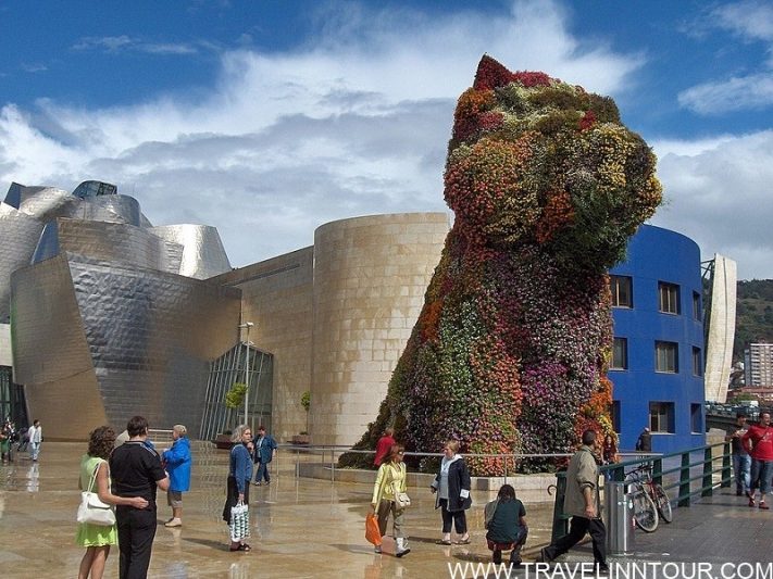 Guggenheim Museum Bilbao Puppy by Jeff Koons
