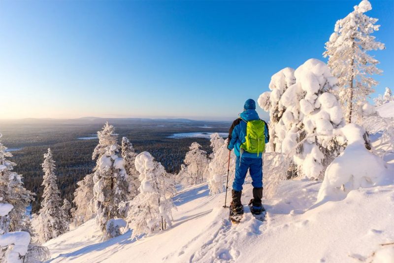 Snowshoeing in Lapland