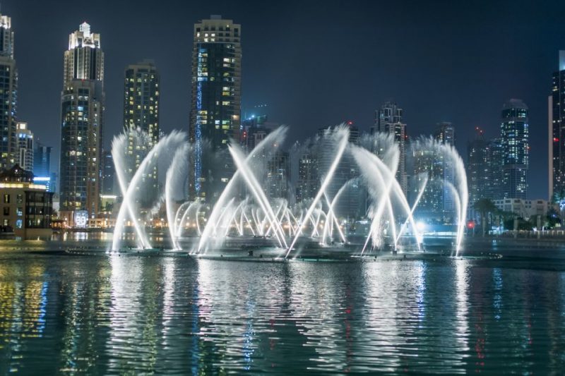 Dubai Fountain Show and Lake Ride Experience- Fun Activities in Dubai for Adults