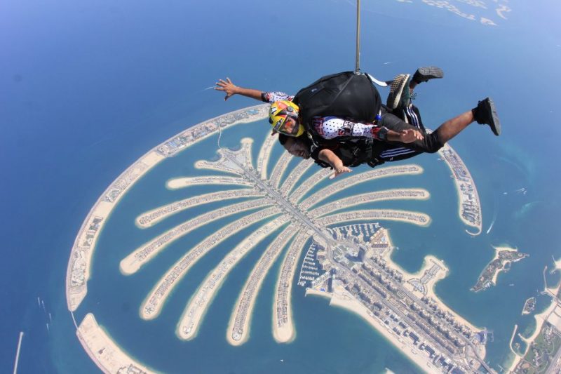 Skydiving Over Dubai Fun Activities in Dubai for Adults