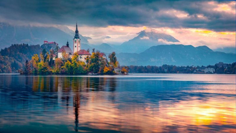 church of the Assumption of Maria Lake Bled Great Fall Destinations